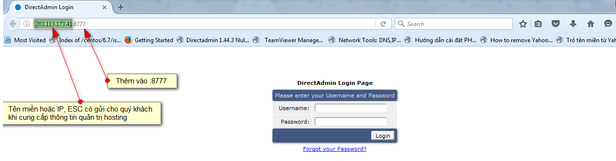 Hướng dẫn reset password email account trên Direct Admin