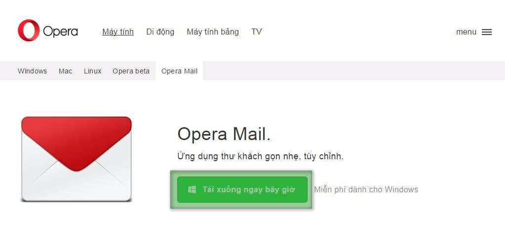 Hướng dẫn cấu hình email account Opera Mail