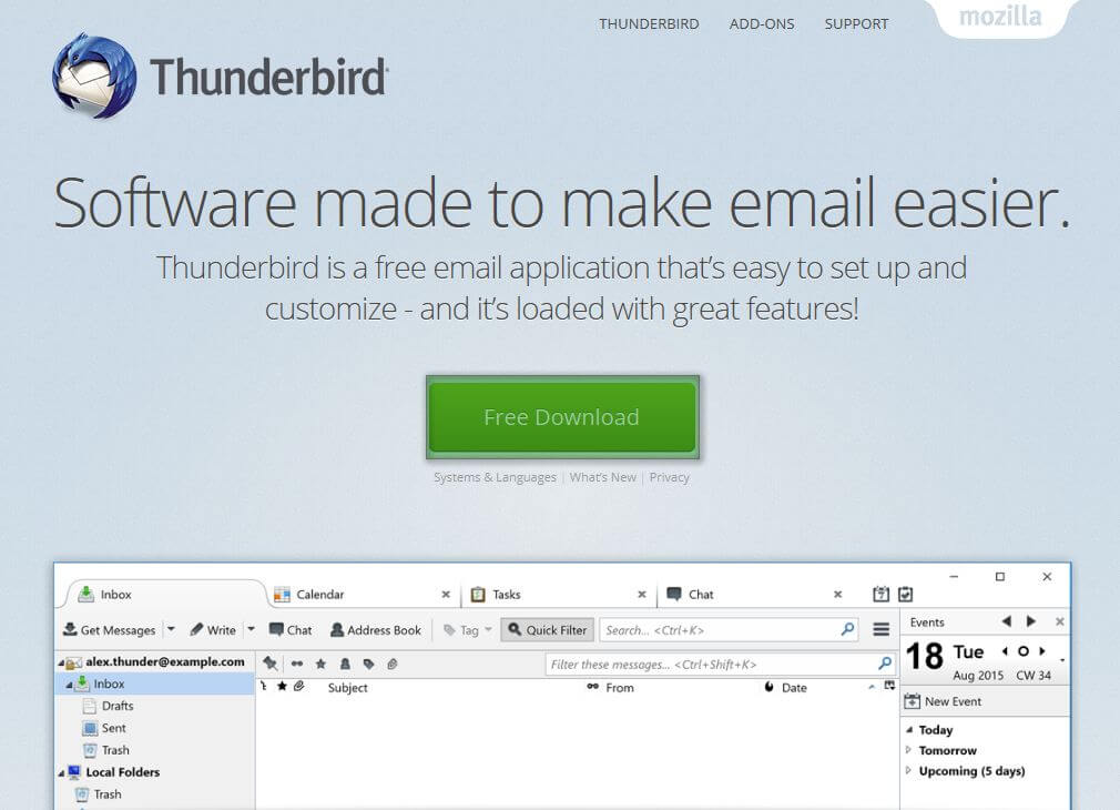 Hướng dẫn cấu hình email account trên Mozilla ThunderBird