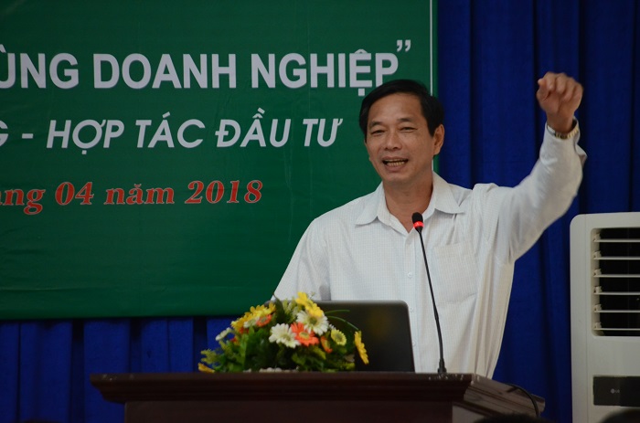 Ông Võ Văn Phi – Chủ tịch UBND huyện Vĩnh Cửu, tỉnh Đồng Nai giới thiệu về tiềm năng phát triển kinh tế, thu hút đầu tư của địa phương.