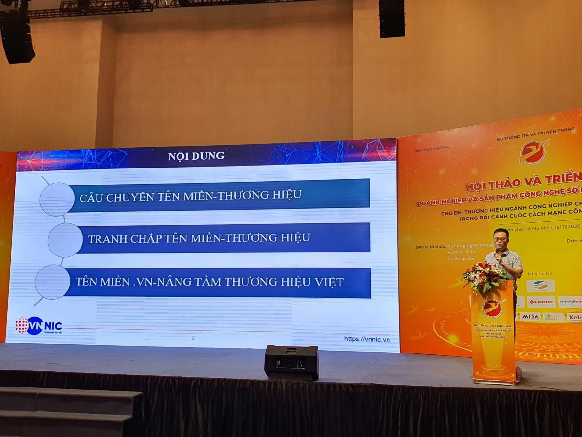 Tên miền Việt Nam “.VN” – giá trị được khẳng định tại Hội thảo – Triển lãm về Doanh nghiệp và sản phẩm công nghệ số